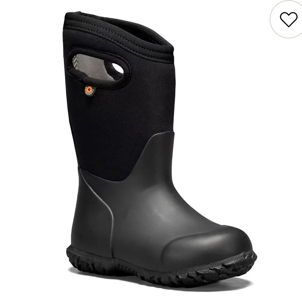 Bogs Black Kids Waterproof Boots